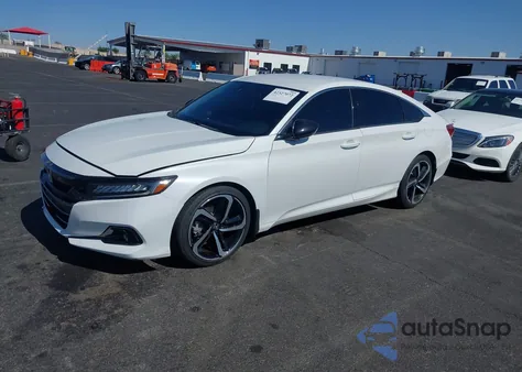 2021 Honda Accord Sport из США, поврежденный, VIN 1HGCV1F32MA055802